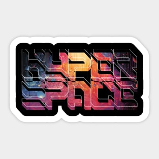 Hyperspace - Futuristic Design Sticker